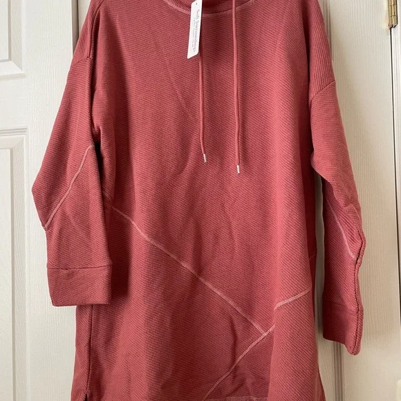 Soft Surroundings Comfy Danika Top in Withered Rose - waffle knit - Picture 3 of 9